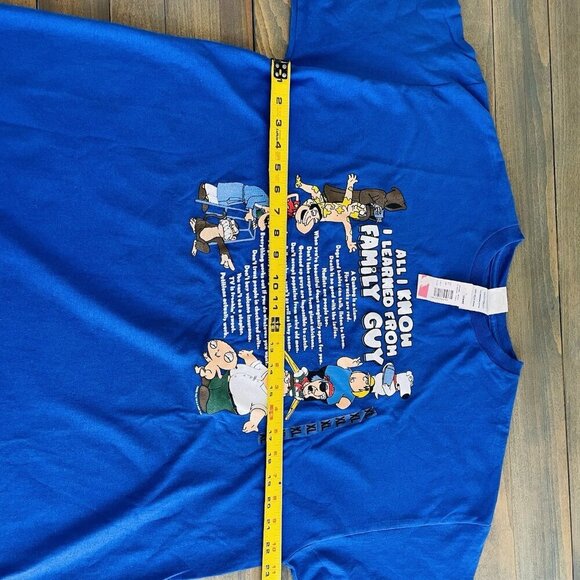 Vintage 2005 Family Guy Shirt Mens All I Know I Learned From TV Men’s XL (E8) - Picture 5 of 6